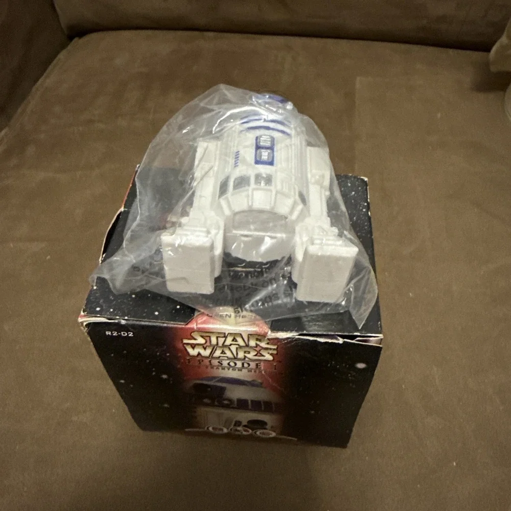 Vintage 1999 Star Wars Episode I R2-D2 KFC Pizza Hut Taco Bell Toy Lot of 2